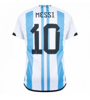 Argentina Lionel Messi #10 Hjemmebanetrøje VM 2022 Kort ærmer